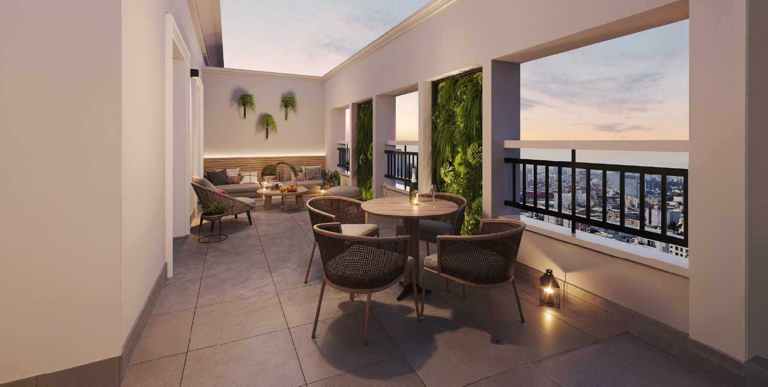 Imagen móvil de terraza